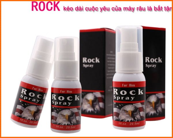  Review Rock Spray - Chai Xịt Lâu Ra Hỗ Trợ Kéo Dài SHP77 hàng xách tay
