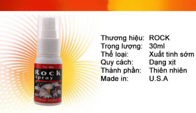  Review Rock Spray - Chai Xịt Lâu Ra Hỗ Trợ Kéo Dài SHP77 hàng xách tay