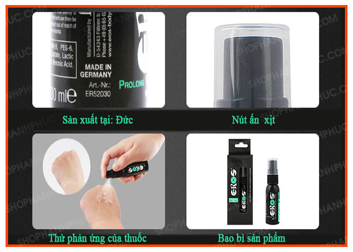Chai Xịt Eros ProLong 101 Hỗ Trợ Nam Giới Yêu Lâu Hơn Tăng Cường