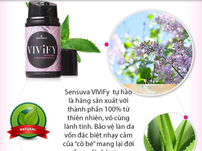 Sensuva ViviFy 50ml Kem Bôi Trơn Se Khít Âm Đạo Cao Cấp Mỹ