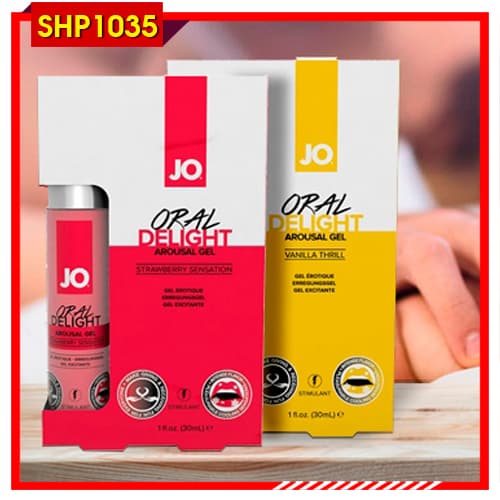 Gel tăng khoái cảm hương thơm JO Oral hỗ trợ oral sex dễ chịu 