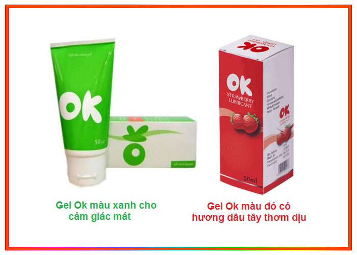 Gel bôi trơn OK gốc nước chính hãng giảm khô rát tăng hưng phấn