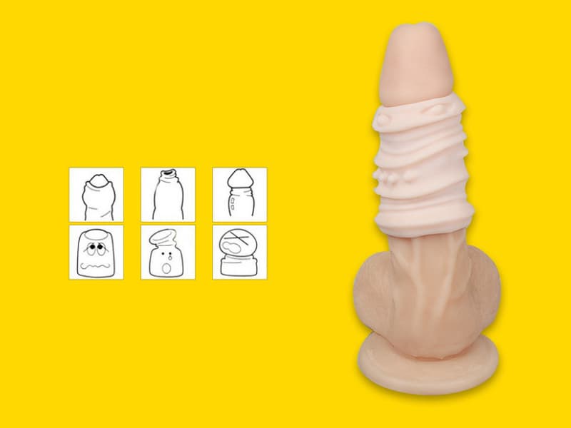 Don Ring bao cao su đôn khúc 2 miếng gân gai tăng khoái cảm