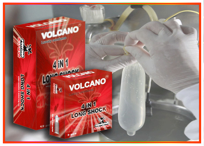 Bao cao su Volcano 4 in 1 gân gai kéo dài thời gian yêu