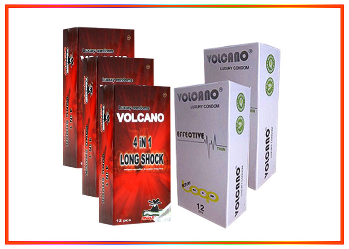 Bao cao su Volcano 4 in 1 gân gai kéo dài thời gian yêu