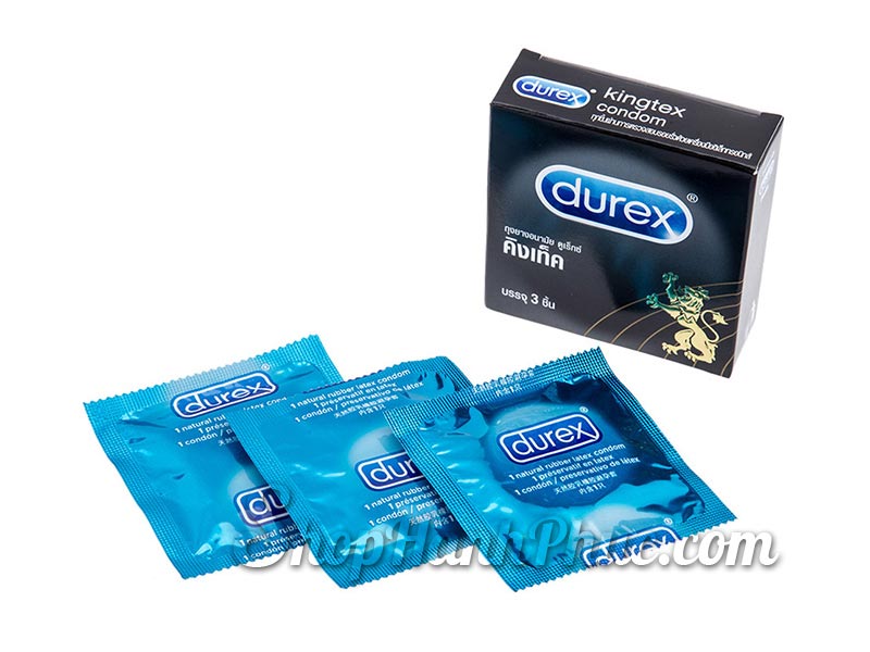 Bao cao su Durex Kingtex siêu mỏng 3s tăng khoái cảm cực đỉnh