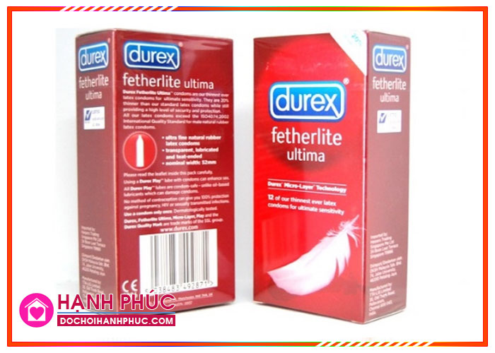 Bao cao su Durex siêu mỏng an toàn tạo cảm giác thật, khuyến mãi