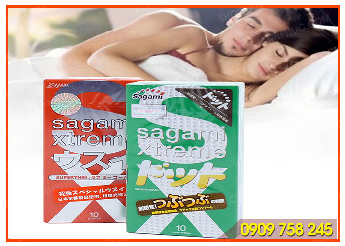 Bao cao su Sagami siêu mỏng kéo dài thời gian quan hệ an toàn