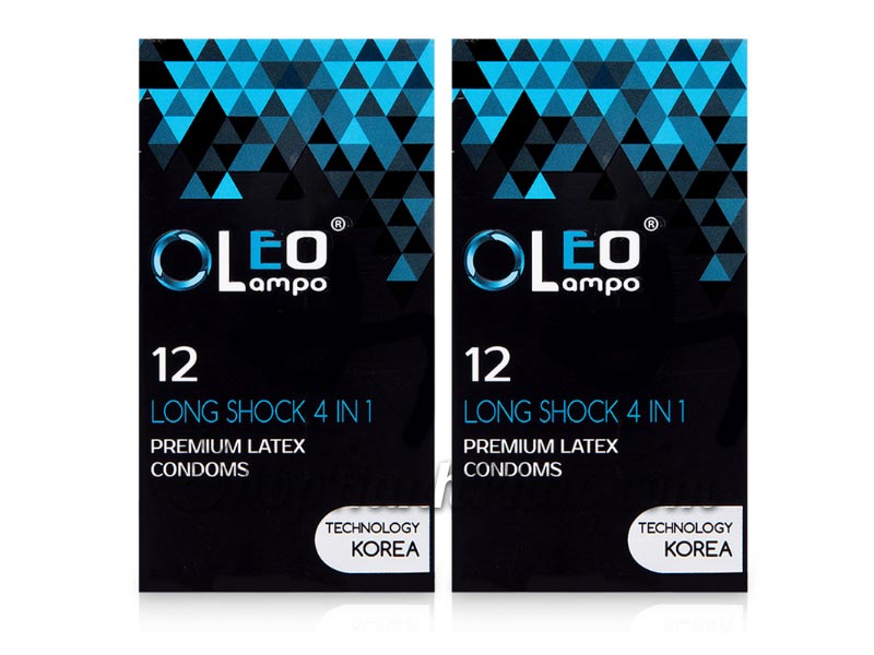 Bao cao su Oleo Lampo 3in1 siêu mỏng, kéo dài, tăng khoái cảm