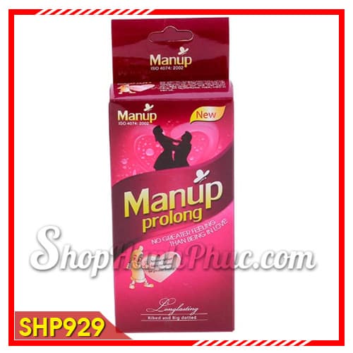 Bao Cao Su Kéo Dài Manup Prolong SHP929 Tăng Thời Gian Yêu 
