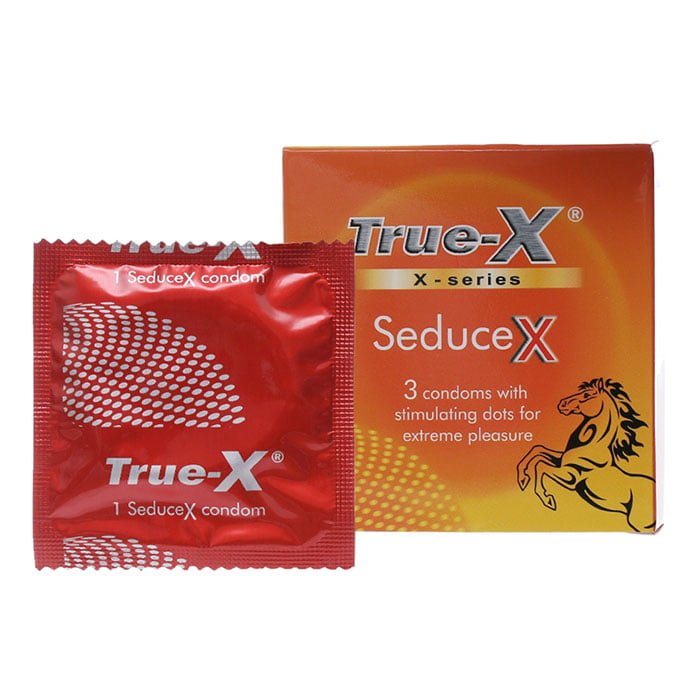 Bao cao su gai True X hộp 3 cái kích thích mạnh mẽ tăng khoái cảm