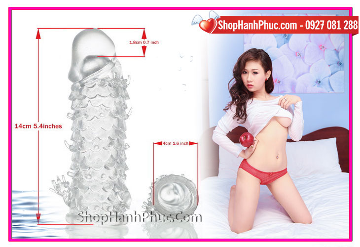 Bao cao su đôn dên gai vảy cá BS03 kích thích mạnh mẽ