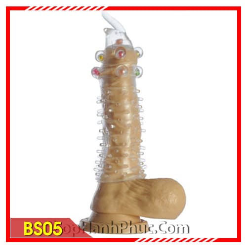 Bao Cao Su Đôn Dên Gai Bi Khủng BS05 Tăng Khoái Cảm Cực Mạnh 
