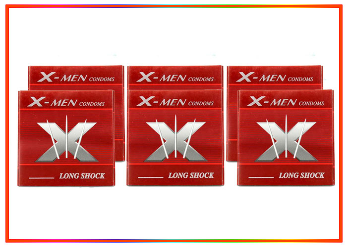 X-men 6 Beaded Condoms Delay Pleasure Safe Comfort