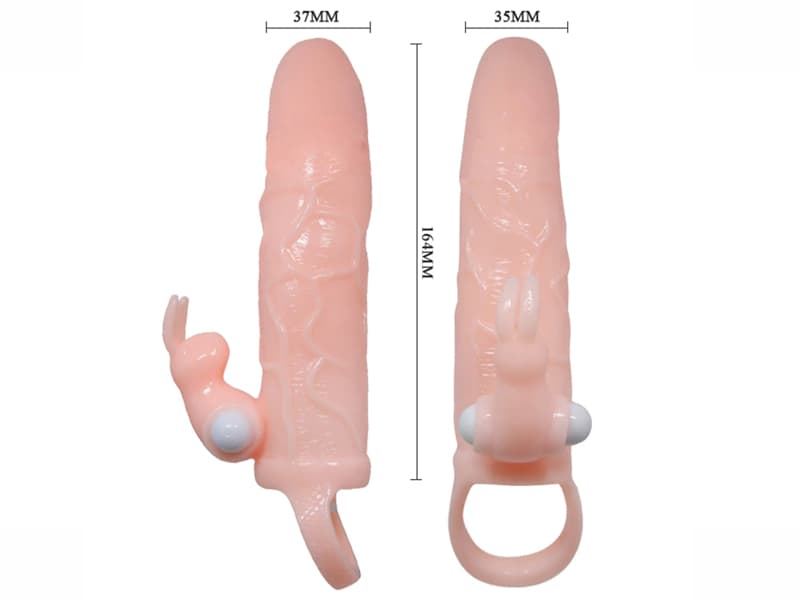 CauMon bao cao su đôn dên rung 2 đầu silicon cao cấp tăng khoái cảm