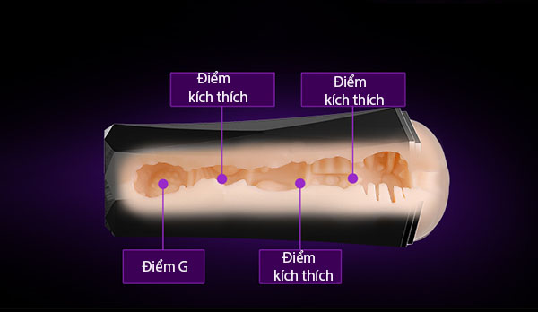 Cốc thủ dâm Leten Diamon gắn tường co bóp kích thích siêu thực