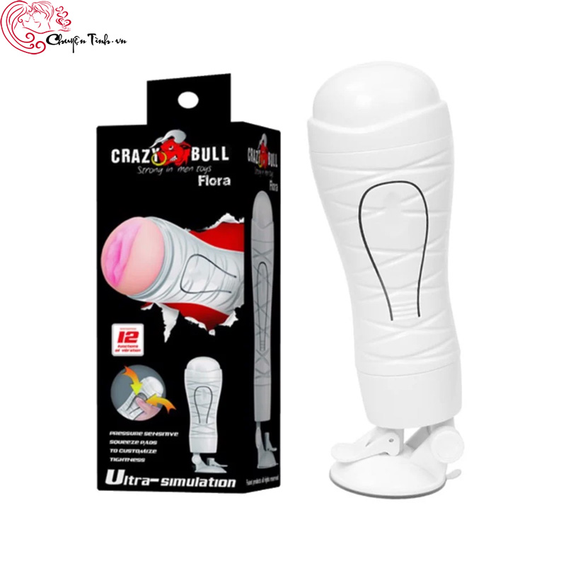 Âm đạo giả Crazy Bull Flora rung mạnh gắn tường cao cấp giá tốt