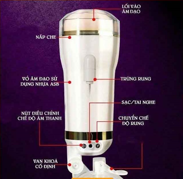 Âm đạo giả rung rên gắn tường HX kích thích mua ngay