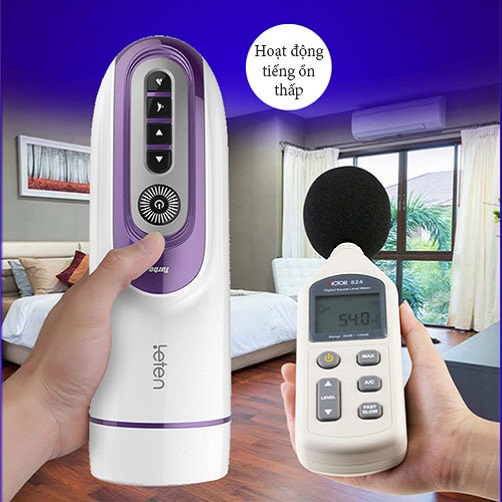 Máy thủ dâm Leten rung thụt âm thanh sưởi ấm silicon mềm mại