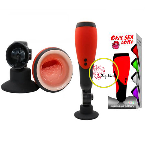 Máy Bú Mút Tự Động Oral Sex Lover Đế Gắn Tường Rung Mạnh Silicon 