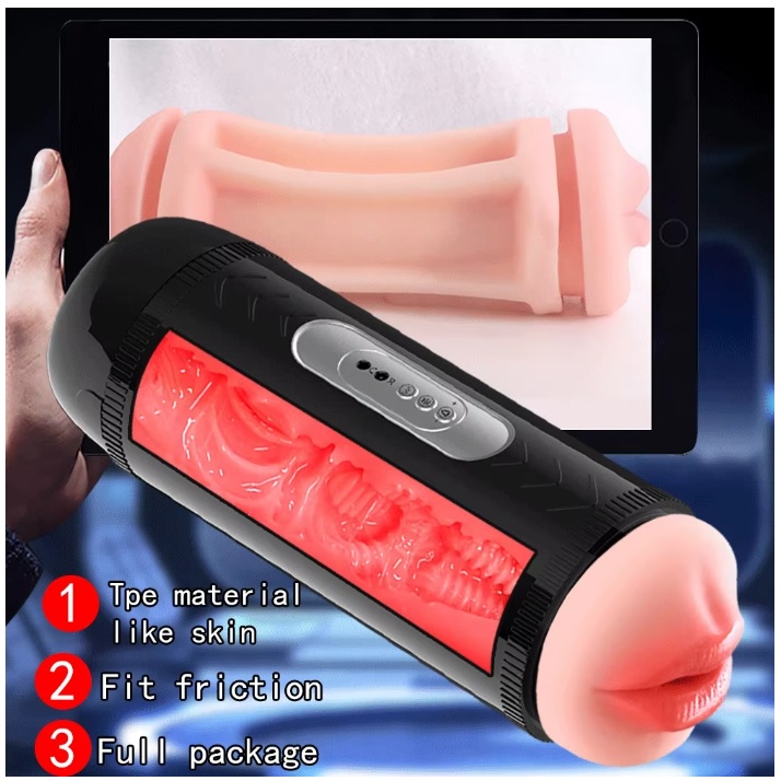 Âm đạo giả 2 đầu rung tự động cao cấp Trải nghiệm sướng đỉnh