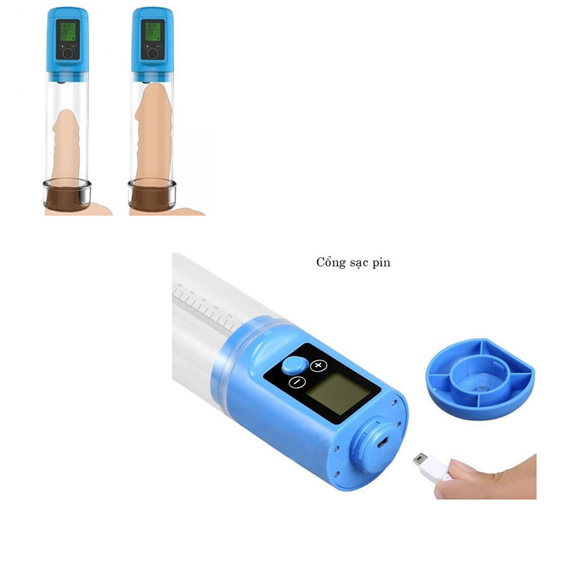 Máy tập tăng kích thước dương vật tự động, LCD sắc nét, hiệu quả nhanh
