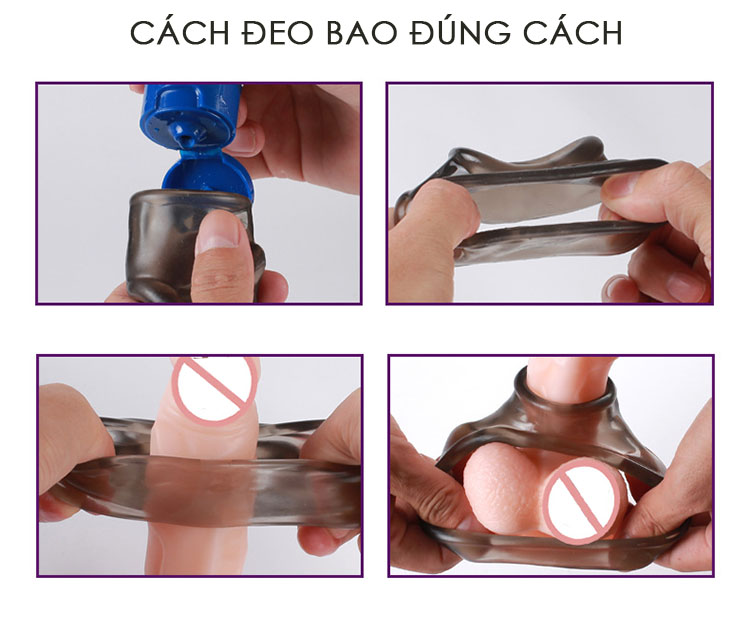 Khóa dương vật silicon cao cấp Bền bỉ An toàn Tiện dụng