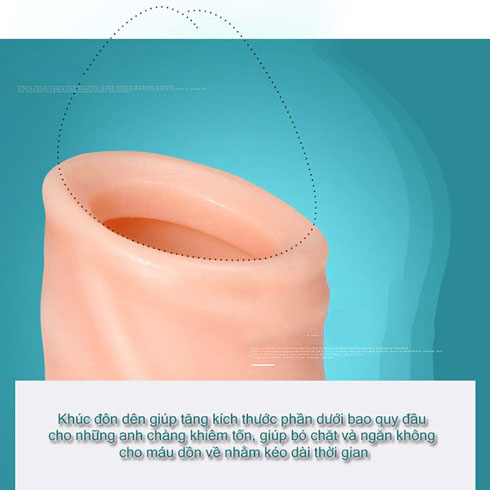 Đôn silicon cao cấp tăng kích thước dương vật cải thiện hiệu quả