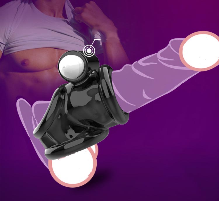 Khóa dương vật silicon rung chống xuất tinh sớm tăng khoái cảm