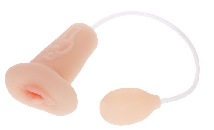 Âm Đạo Bơm Hơi Bú Mút Như Thật Silicon T-Skin An Toàn 16cm