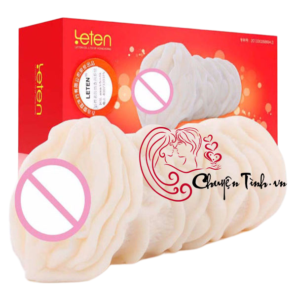 Âm đạo giả Leten 3D ruột đỏ silicon mềm mịn an toàn thủ dâm nam