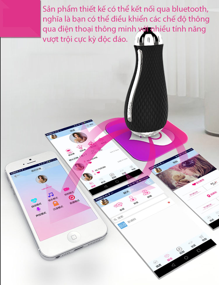 Cốc Thủ Dâm 3D Nalone Rung Bluetooth Kích Thích Mạnh Mẽ