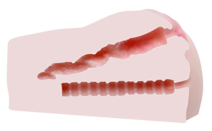 Âm đạo giả silicon mềm mịn rung có lông chân thật cho nam