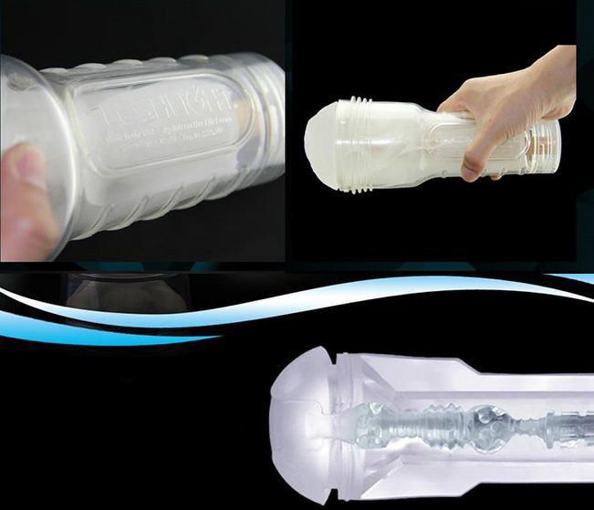 Cốc thủ dâm trong suốt 25cm silicon nhựa ABS chống thấm nước