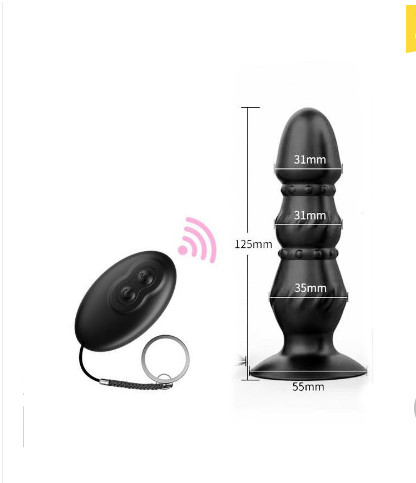Powerful Remote Control Anal Plug Soft Silicone Waterproof