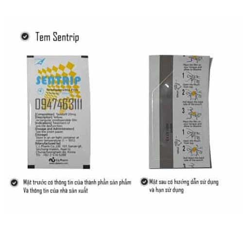 Tem ngậm Sentrip cải thiện sinh lý nam tăng cường sinh lực mạnh