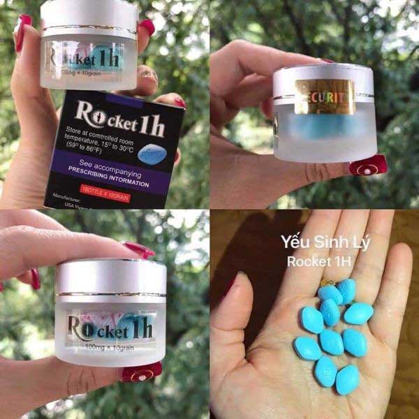 Viên Rocket 1h Mỹ chính hãng 10 viên tăng cường sức khỏe