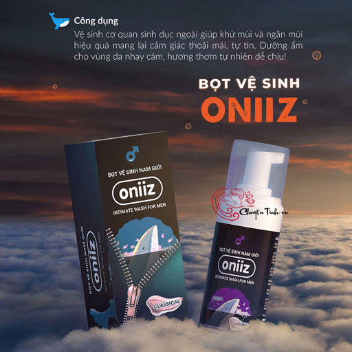 Bọt vệ sinh nam Oniiz trà xanh bạc hà lô hội làm sạch dịu nhẹ 