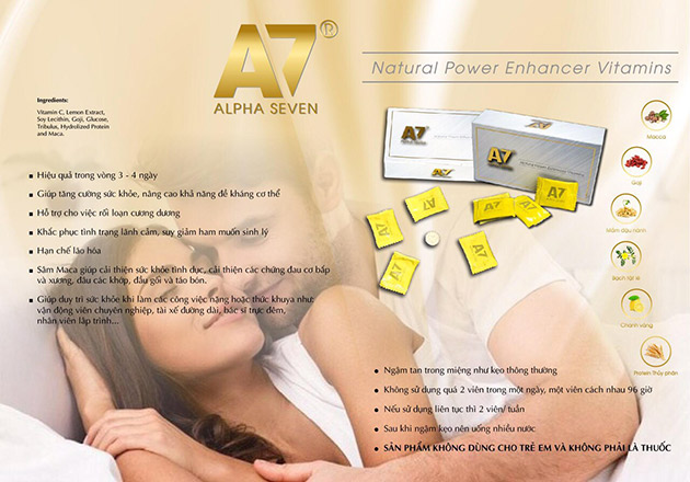Kẹo A7 Alpha Seven tăng lực khỏe mạnh bổ sung năng lượng Kẹo A7 Alpha Seven tăng lực khỏe mạnh bổ sung năng lượng