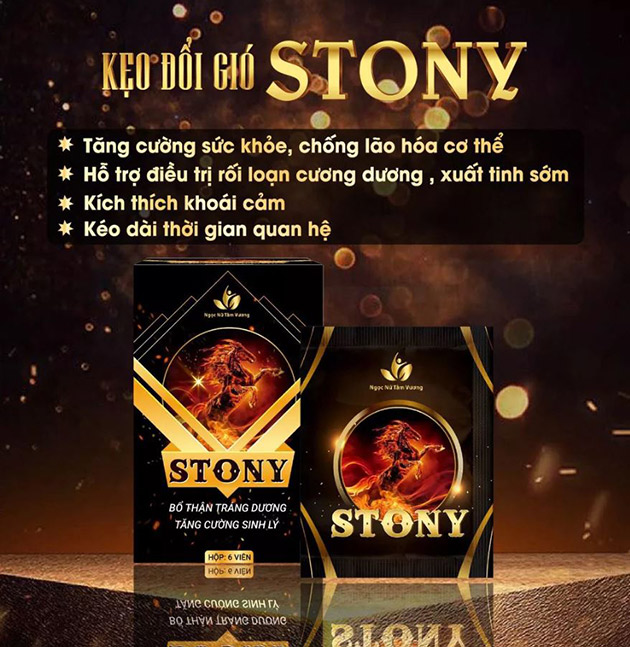 Kẹo đổi gió Stony tăng sinh lý nam tăng ham muốn tự nhiên