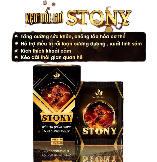Kẹo đổi gió Stony tăng sinh lý nam tăng ham muốn tự nhiên 