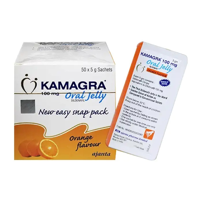 Thuốc cường dương Kamagra Oral Jelly 100mg dạng thạch trái cây 