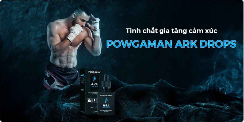 Tinh chất Powgaman Ark Drops tăng hưng phấn phục hồi cơ bắp tinh thần