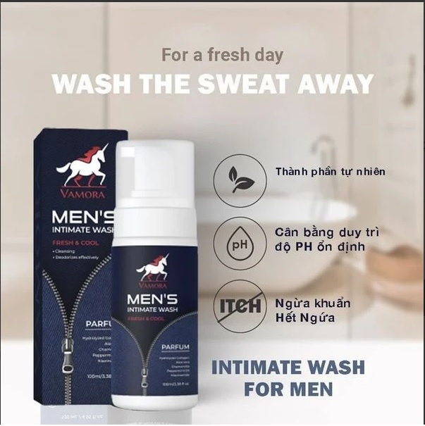  Mua Bọt vệ sinh nam Vamora mát lạnh 100ml cao cấp