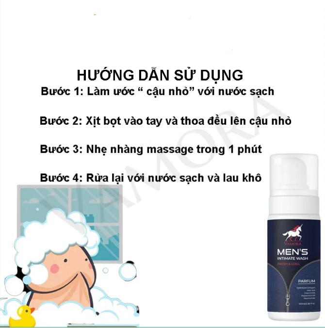  Mua Bọt vệ sinh nam Vamora mát lạnh 100ml cao cấp