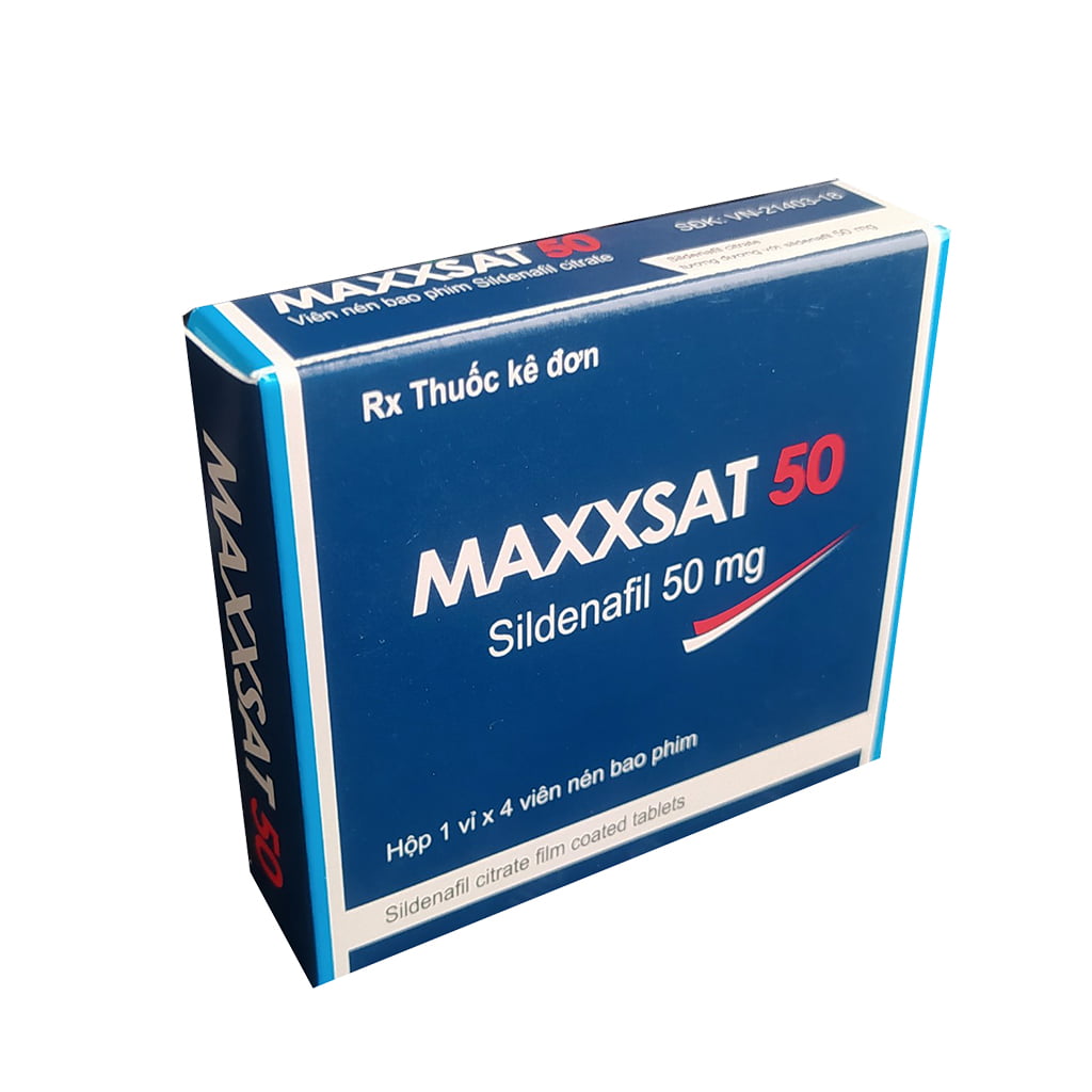MAXXSAT 50 Sildenafil 50mg tăng sinh lý nam kéo dài thời gian yêu