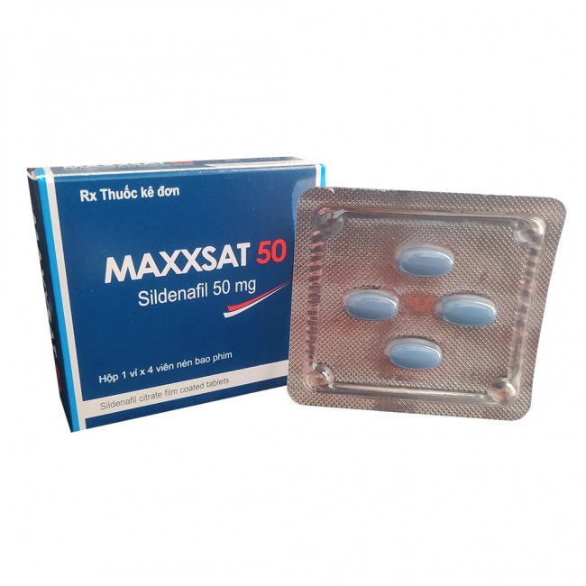 MAXXSAT 50 Sildenafil 50mg tăng sinh lý nam chống rối loạn cương 