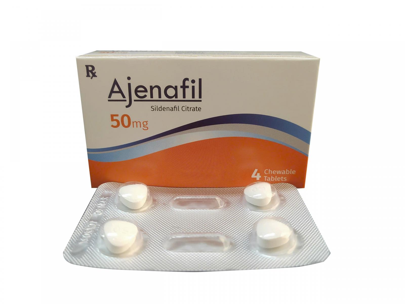 Thuốc ngậm Ajenafil 50mg bạc hà tăng cường sinh lý nam hiệu quả