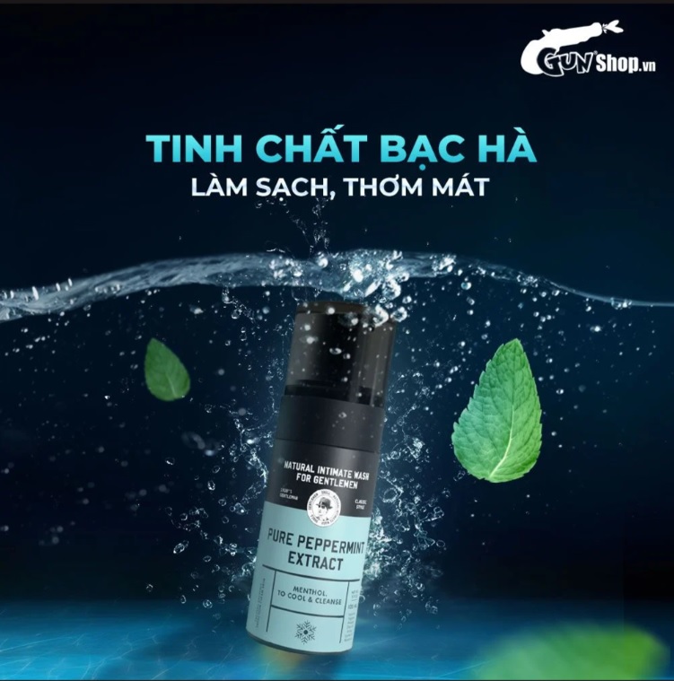 Dung Dịch Vệ Sinh Nam Shell Pure Bạc Hà Mát Lạnh Sạch Khuẩn