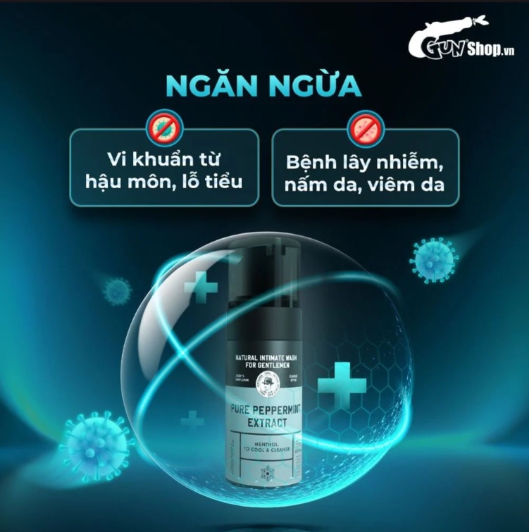 Dung Dịch Vệ Sinh Nam Shell Pure Bạc Hà Mát Lạnh Sạch Khuẩn